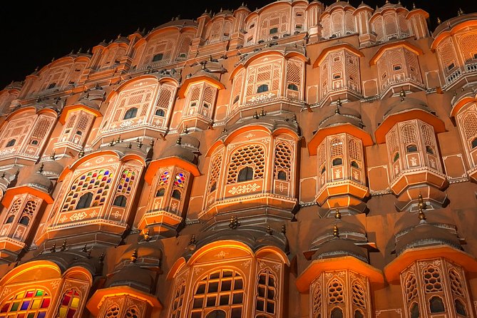 Guided Night Tour of Jaipur With Optional Street Food Tasting - Walking the old lanes: Jewelry Street and the cross roads