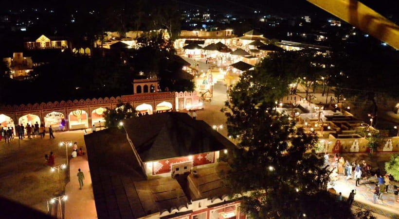 Jaipur: Cultural Evening Tour & Dinner at Chokhi Dhani - Hotel Pickup to the Pink City Drive: how the evening starts right