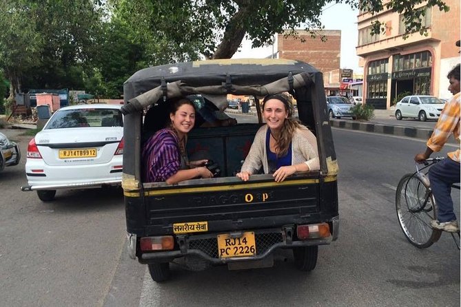 Jaipur: Private Day Trip by Tuk-Tuk & Guide with Pick-Up & Drop - Jal Mahal (Water Palace): Exterior photos, limited access, and a cool break