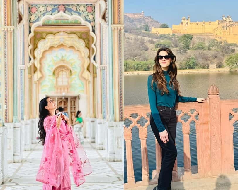 Jaipur: Private Tour for Instagram and Photography Lovers - City Palace and Chandra Mahal: big rooms and that signature blue look