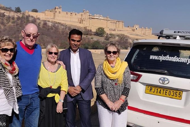 Jaipur Tour By Car & Guide - Private Full Day Sightseeing with Tickets - Amber Palace: uphill panoramas and a ticket that’s already handled