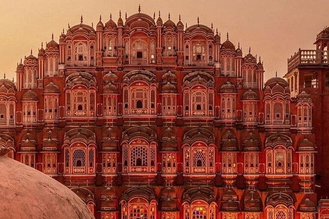 Magical Jaipur Night Tour Including Patrika Gate - Raj Mandir Cinema: iconic façade, outside viewing only
