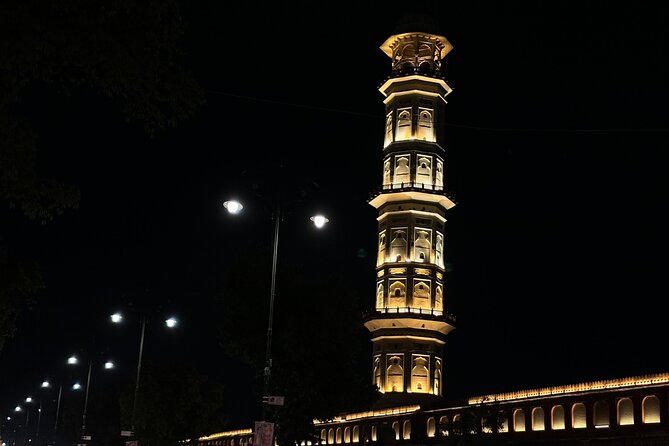 Magical Jaipur Night Tour Including Patrika Gate - Tripolia Bazaar: illuminated streets and heritage façades
