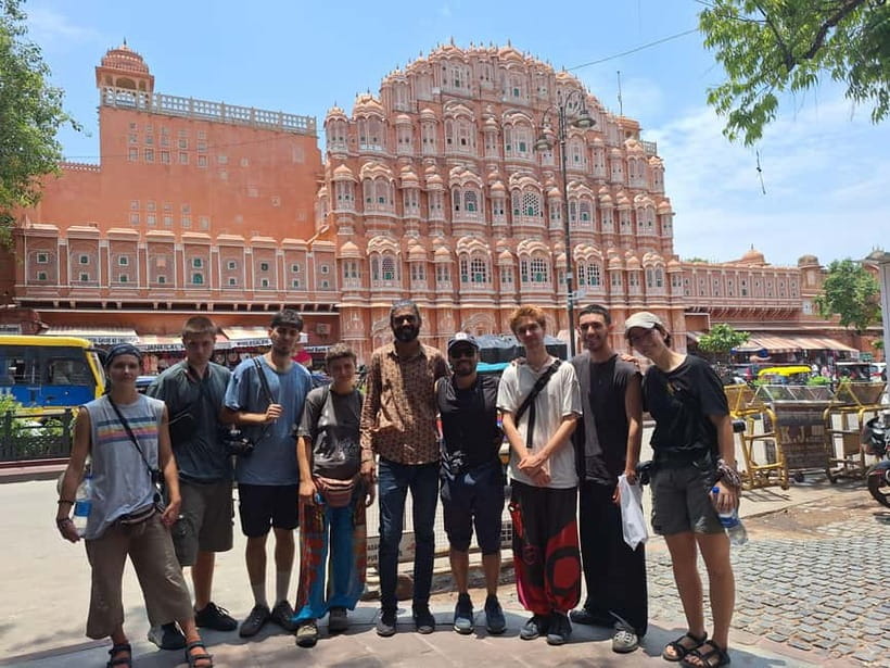 Pink City Walking Tour With Us ( A Haritage Walk in Jaipur) - Hawa Mahal quick look: what to notice beyond the façade