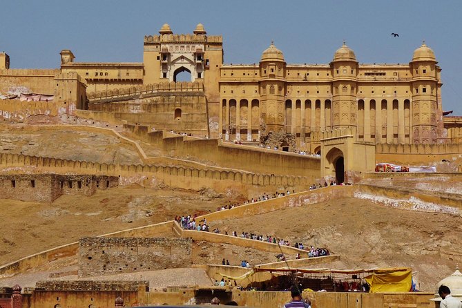 Private Full Day City Tour of Jaipur visit Amber Fort, City Palace with Lunch - Jal Mahal and Hawa Mahal: quick hits with big photo payoff